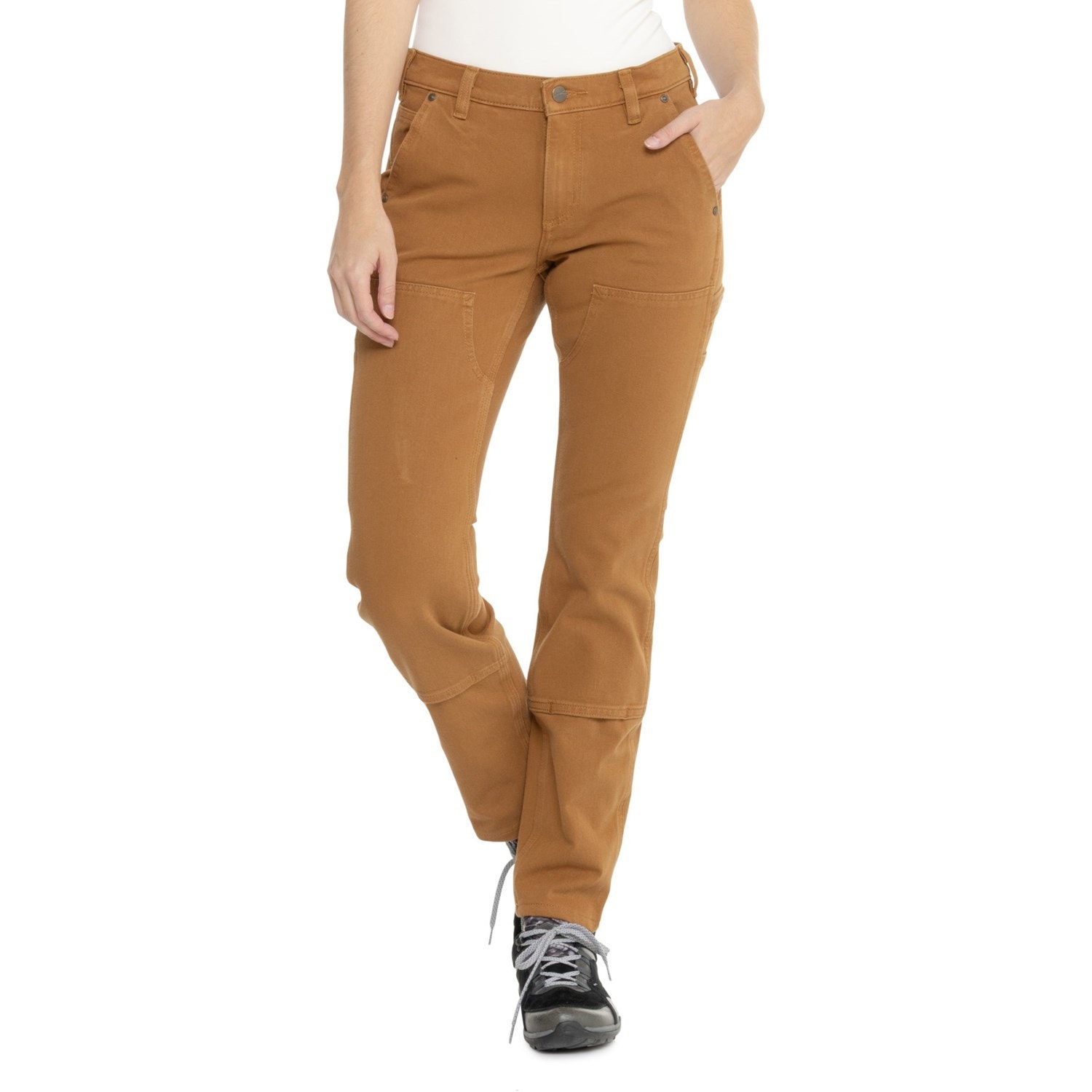 Carhartt Women's Straight Fit Double Front Pants Rugged Flex Twill Work - 6